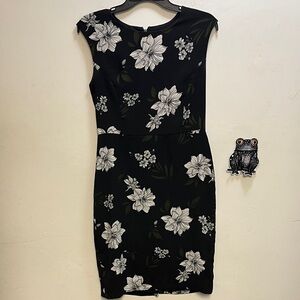 Banana Republic Black and White Floral Mini Dress